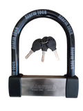 Heavy Duty Anti Theft Alarm U Lock for E-Bikes, Scooters, Motorcycles - 16mm(3/4") Stainless Steel, 3 Keys, Weatherproof